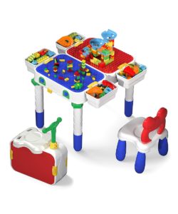 Building Block Activity Center Suitcase Table Set