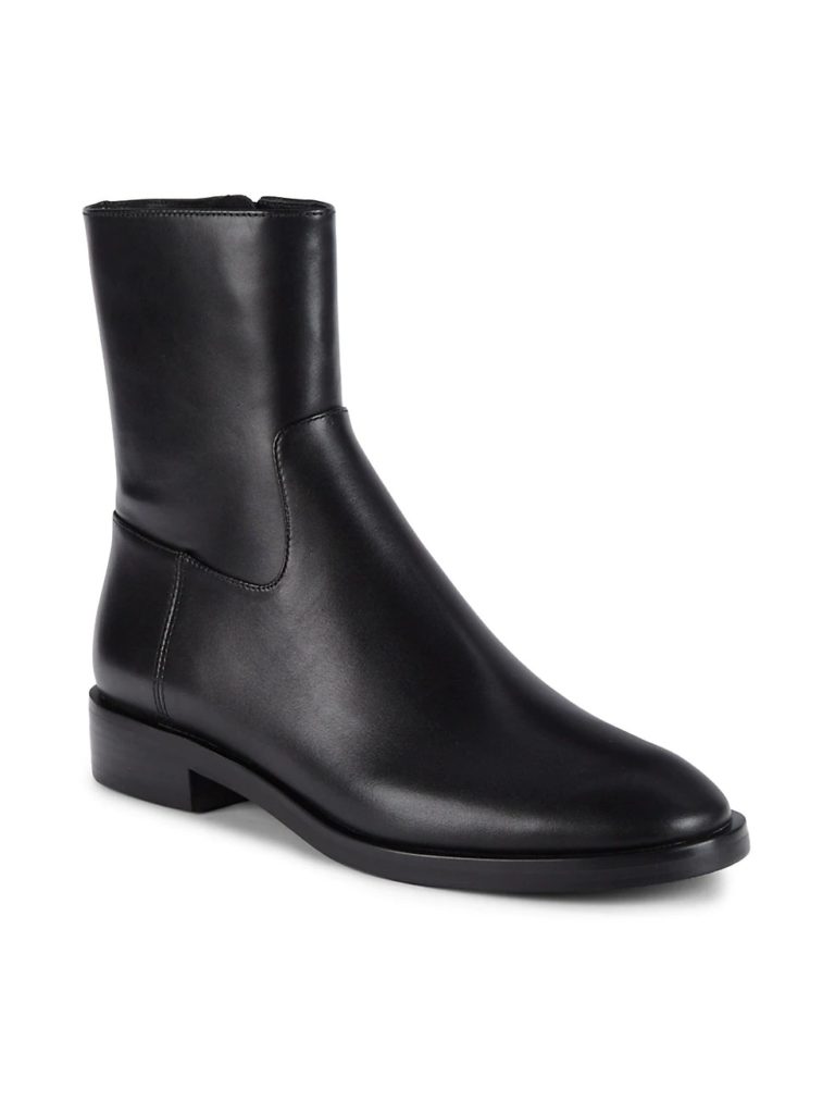 marja black leather boots