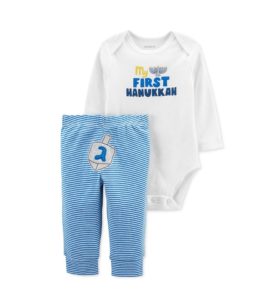 Baby Boys or Girls 2-Pc. Hanukkah Bodysuit & Pants Set