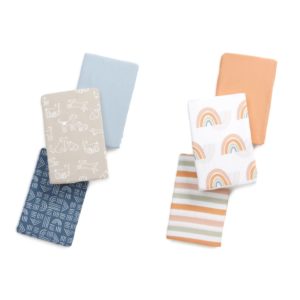 Assorted 3-Pack Fitted Crib Sheets