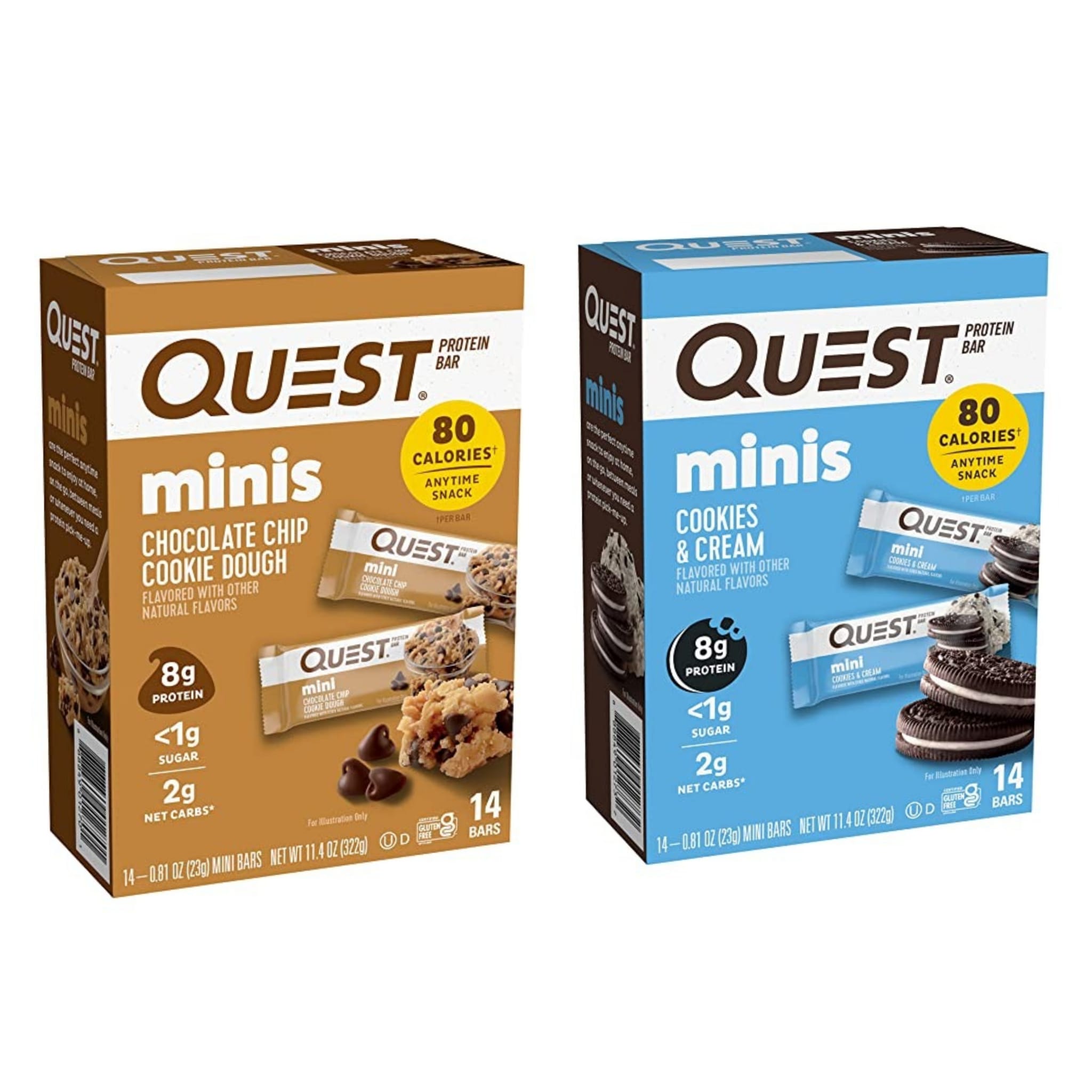 Mini Cookies & Cream Protein Bars – Quest Nutrition