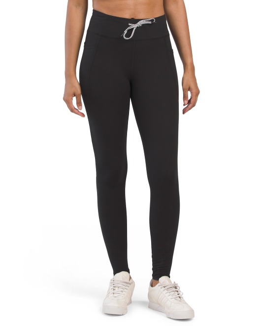 Yogalicious Lux Leggings High Rise Side Pockets Cropped Purple Medium - $23  - From Pearl
