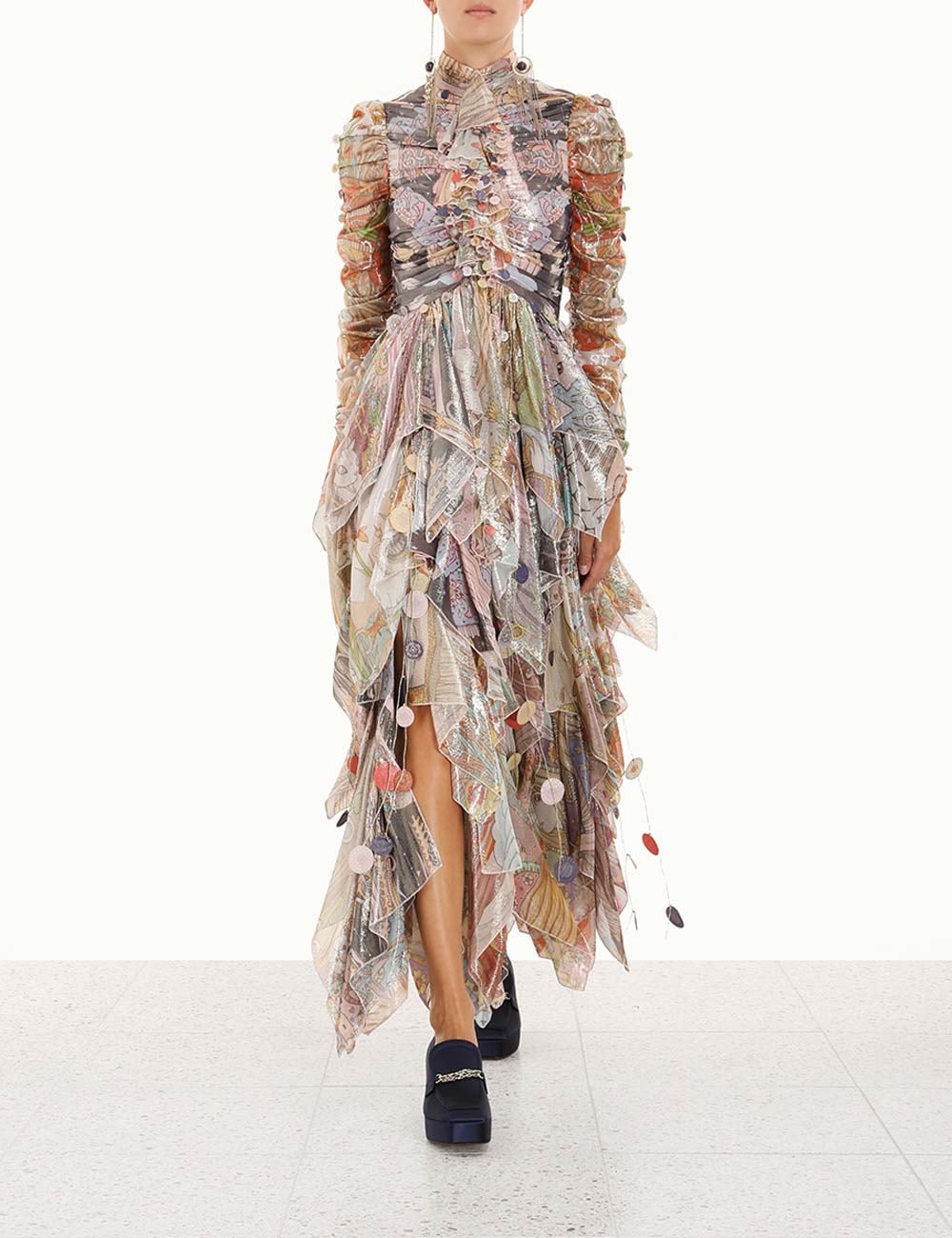 Sale on Zimmermann Cosmic Handkerchief Midi Dress