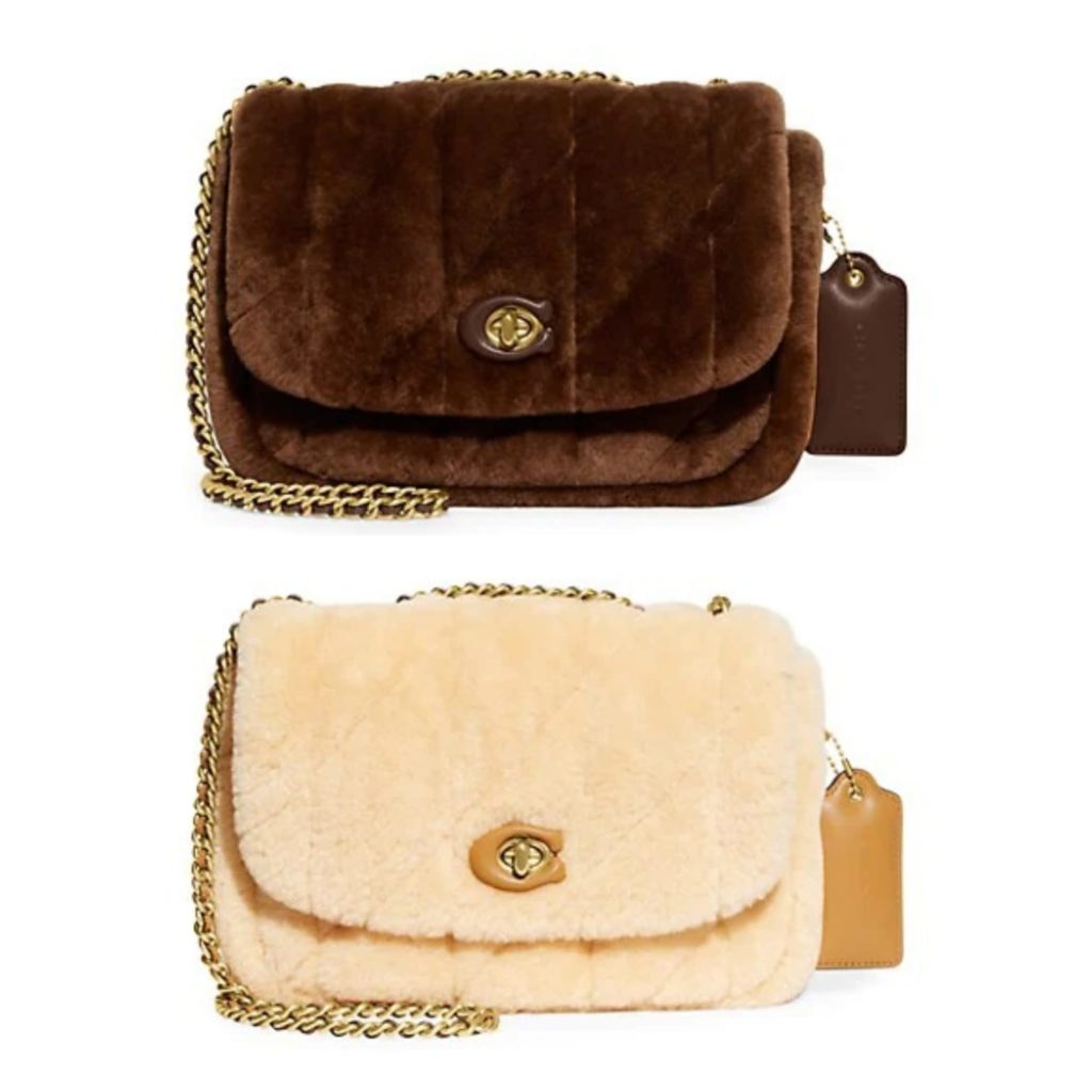 Shop COACH Pillow Madison Quilted Shearling & Leather Shoulder Bag