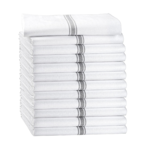 Kitchen Towels Set - 100% Pure Cotton Dish Pack of 12