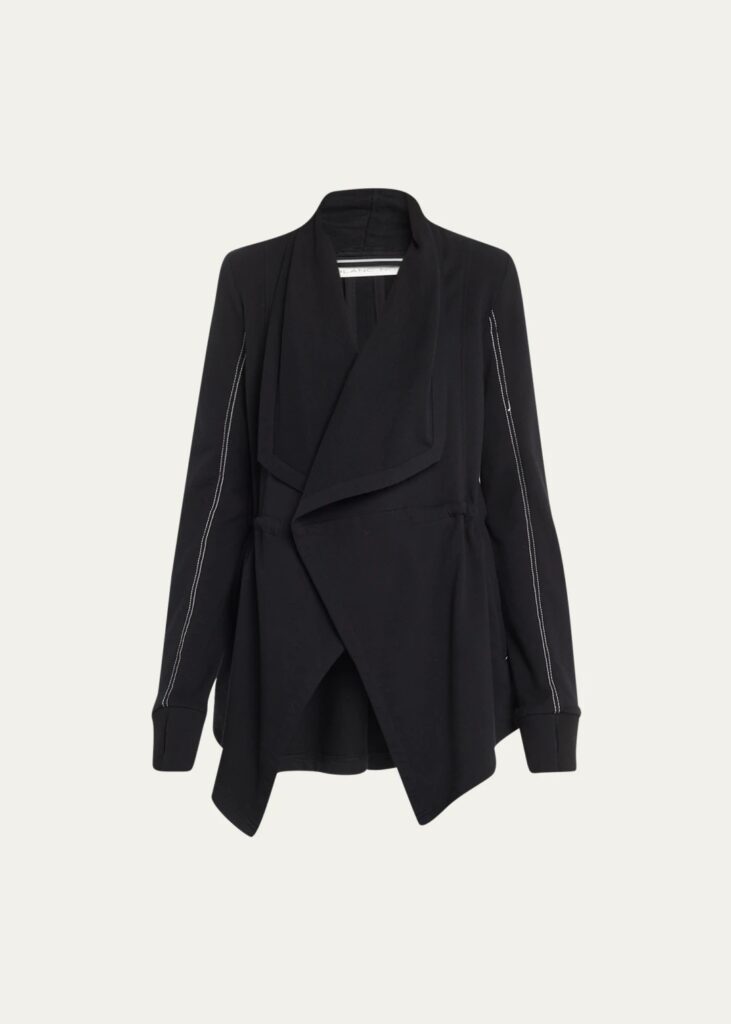 BLANC NOIR Drape Front Jacket