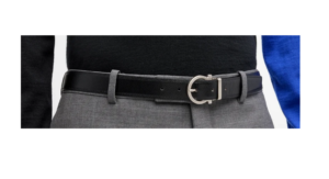 Men's Reversible Leather Gancio Belt