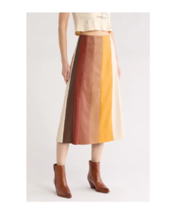 The Bits and Pieces Faux Leather Skirt