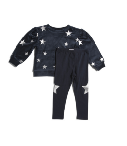 Infant Girls 2pc Velour Star Sweatsuit