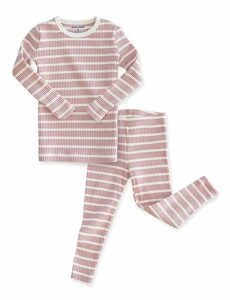 Avauma Baby Boys Girls Pajama Set 6m-7t Kids Cute Toddler Snug Fit Pjs Cotton Sleepwear (stripe_indi Pink Xs)