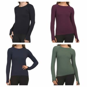 Seamless Zaia Long Sleeve Active Shirt with Thumbhole Cuffs