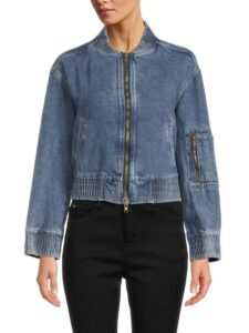 Sadey Denim Bomber Jacket