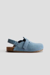 Denim Open-heeled Shoes