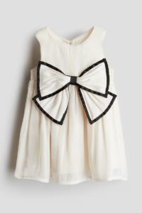 Bow-detail Organza Dress