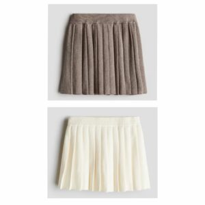 Fine-knit Cotton Skirt