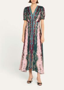 Lea Printed Long Dress