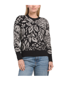 Long Sleeve Jacquard Top