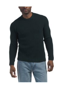 Wool Blend Crew Neck Sweater