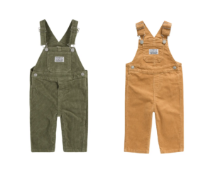 Stretch Cotton Corduroy Overalls