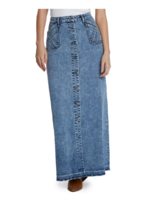 Royal Denim Maxi Skirt