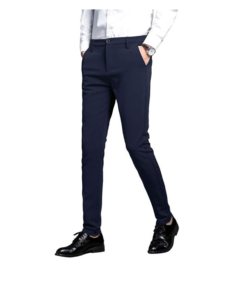 Men's Stretch Dress Pants Slim Fit Skinny Suit Pants