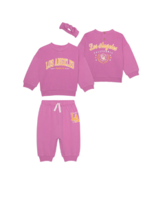 Sweatshirt, Joggers, & Headband Set 3m-24m