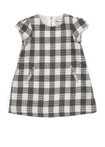 Infant Girls Wool Blend Plaid Dress