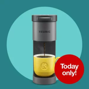 Keurig K-mini Go, Multicup Reservoir Single-serve K-cup Pod Coffee Maker with Strong Brew Button