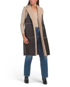 Faux Shearling Long Vest