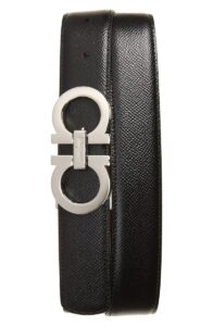 Salvatore Ferragamo Reversible Pebbled Leather Belt