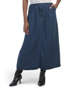 Cara Full Maxi Denim Skirt