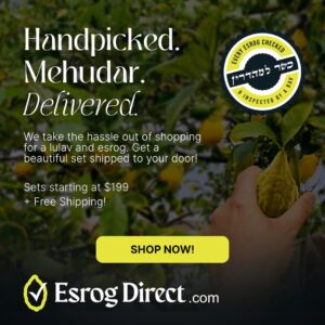 $10 off Your Lulav & Esrog Set from Esrogdirect