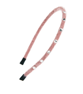 Kids' Fuzzy Crystal Embellished Headband