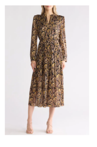 Paisley Long Sleeve Dress