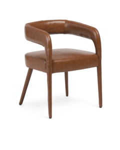 Leather Carrie Cantilevered Back Dining Chair