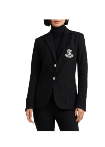 Bullion Crest Cotton Jacquard Blazer