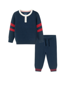 Henley Sweater & Pant Set 0-12m