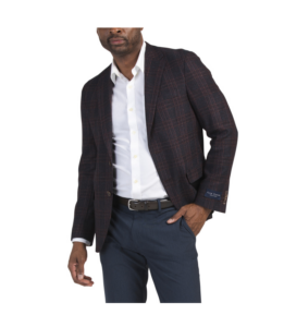 Midland Wool and Cotton Blend Half Lined Modern Fit Blazer