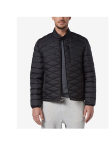 Men's Racer Style Quilted Packable Jacket