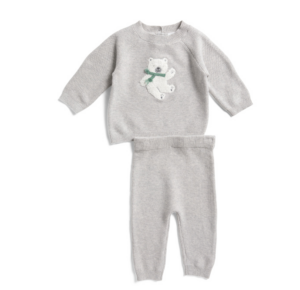 Newborn Boys Polar Bear Sweater Set