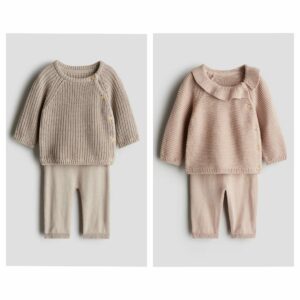 2-piece Knit Cotton Set