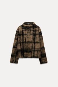 Plaid Jacquard Knit Sweater