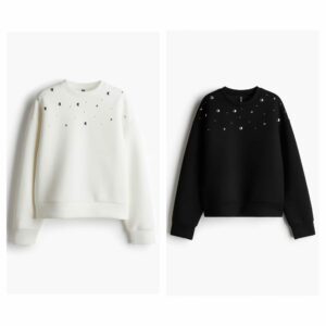 Studded Scuba Sweatshirt