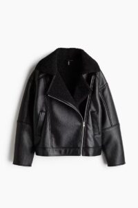 Teddy-lined Biker Jacket