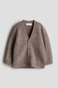 Rib-knit Cardigan