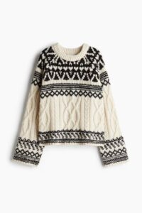 Jacquard-knit Sweater