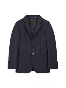 Little Boy's & Boy's Wool Single-breasted Blazer