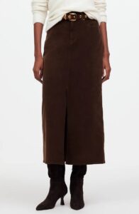 Corduroy Midi Skirt