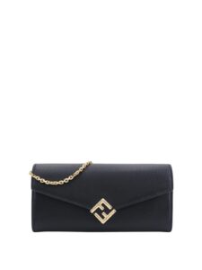 Fendi Ff Diamonds Chain-linked Continental Wallet