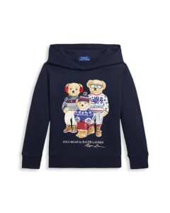 Boys' Polo Bear Family Fleece Hoodie - Little Kid, Big Kid